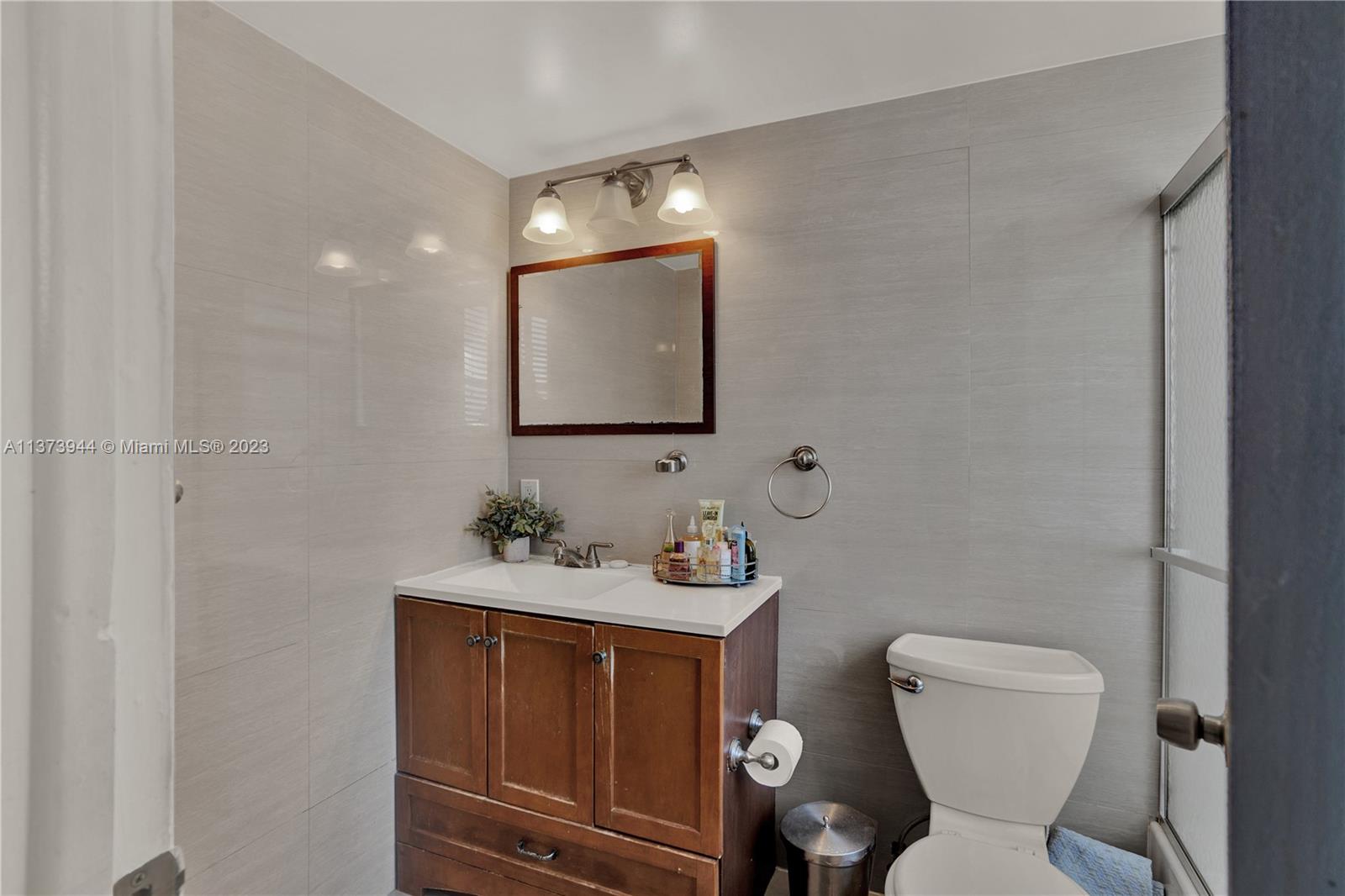 The vanity cabinet has been updated see next slide