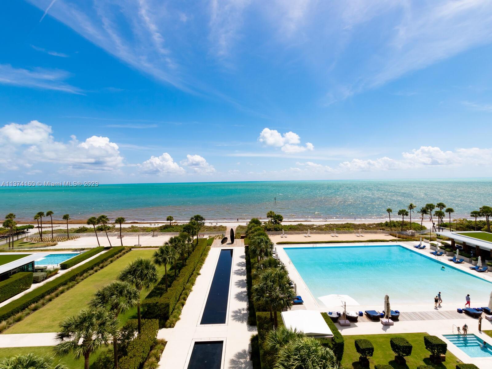 Stunning & unobstructed oceanfront & city views in this unique, tastefully decorated property at the exclusive Oceana in Key Biscayne. Unit features a spacious & practical layout 3B|4BA|Den|2,257 SF & private foyer/elevator entrance. All bedrooms have balcony access, on-suite bathrooms & walk-in closets. Marble floors throughout, high ceilings, electric shades & miscellaneous upgrades throughout. The kitchen features quartz counter tops, double oven, wine cooler & custom cabinetry. Additional rooms include a spacious den or office space & a maid's quarter/laundry room with a full bathroom inside & custom storage cabinetry. Exclusive resort-style amenities such as a beach restaurant with beach front service, sauna, pool, spa, a fully equipped gym & private tennis courts.