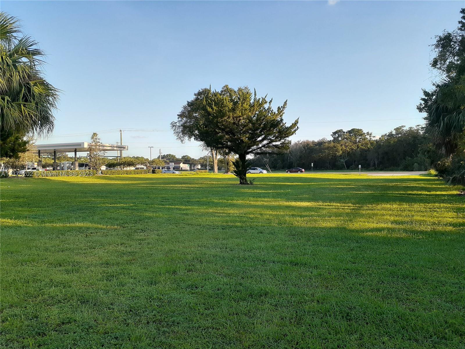 On north end of property looking south