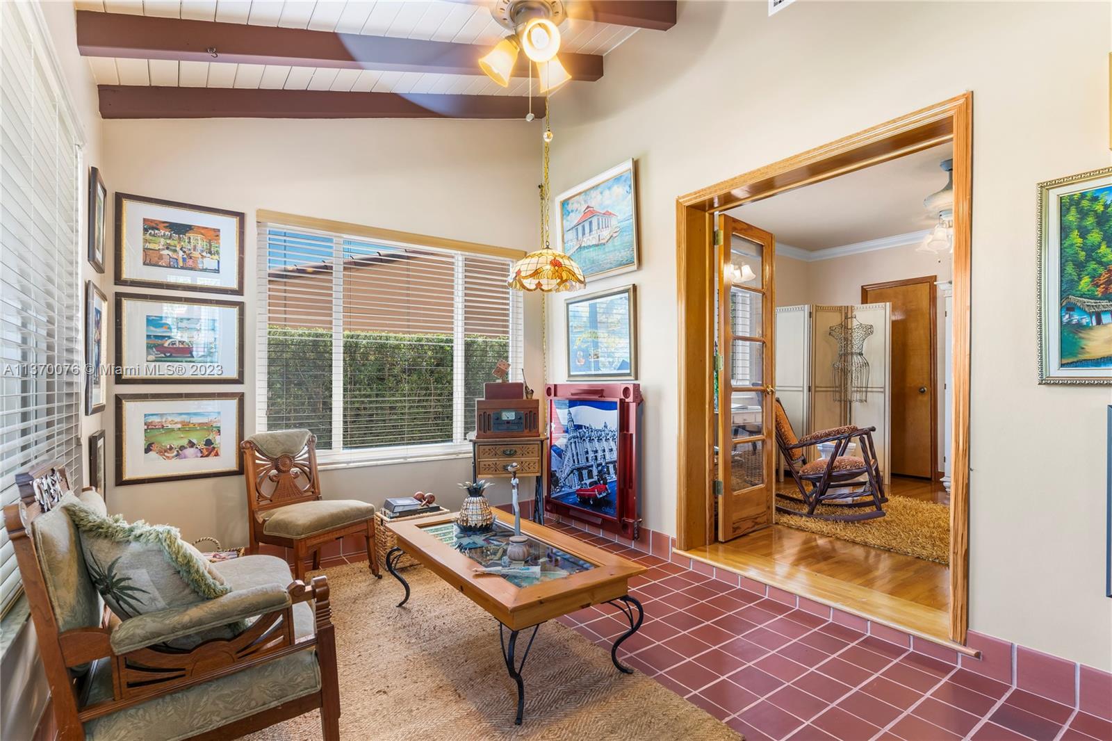 Foyer with view of guest bedroom.