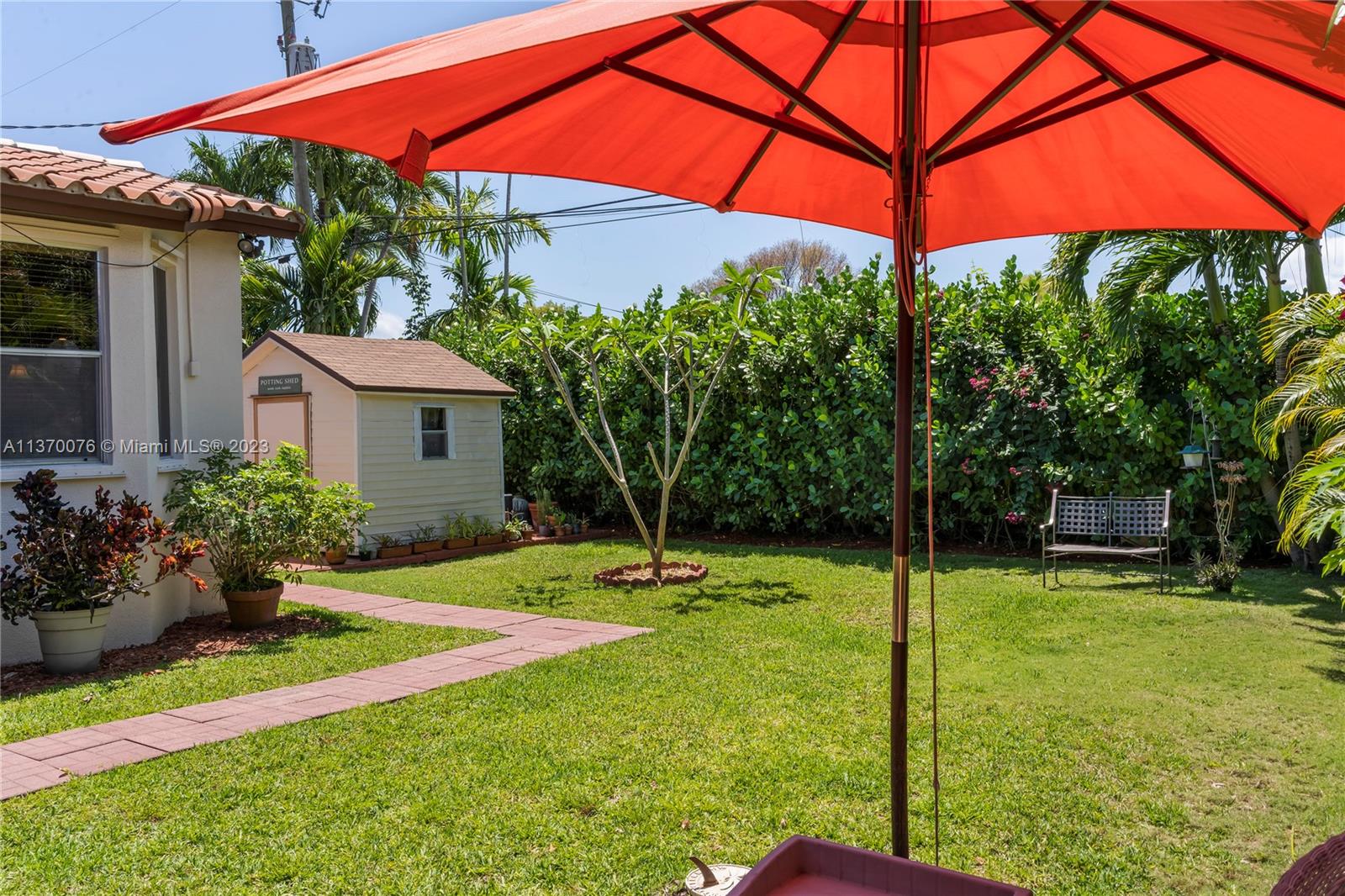 Backyard, there is room for a pool.