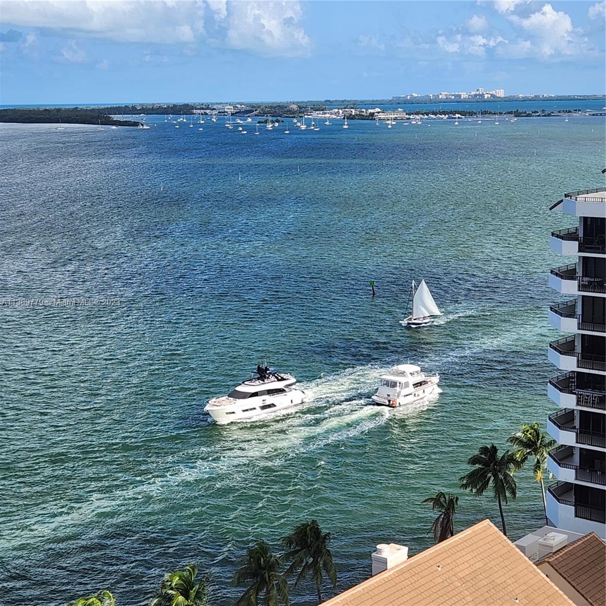 Boats passing by seen from Balcony