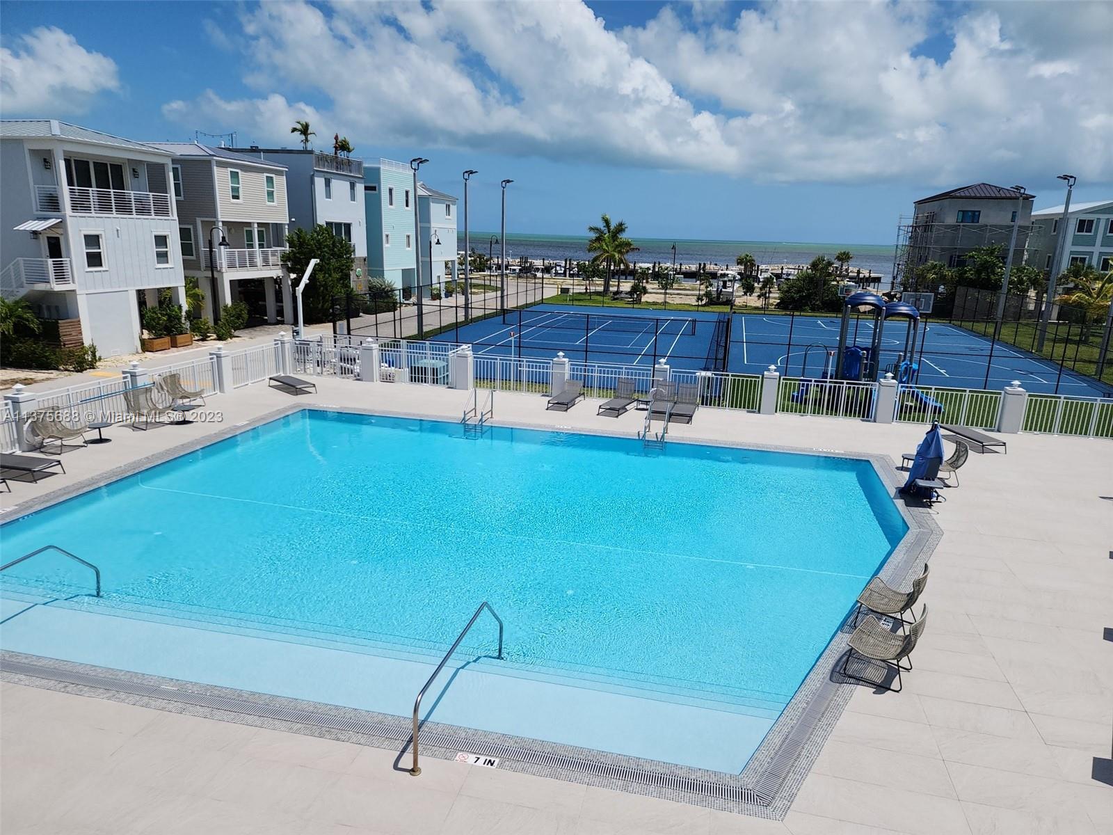 Pool and Tennis Court