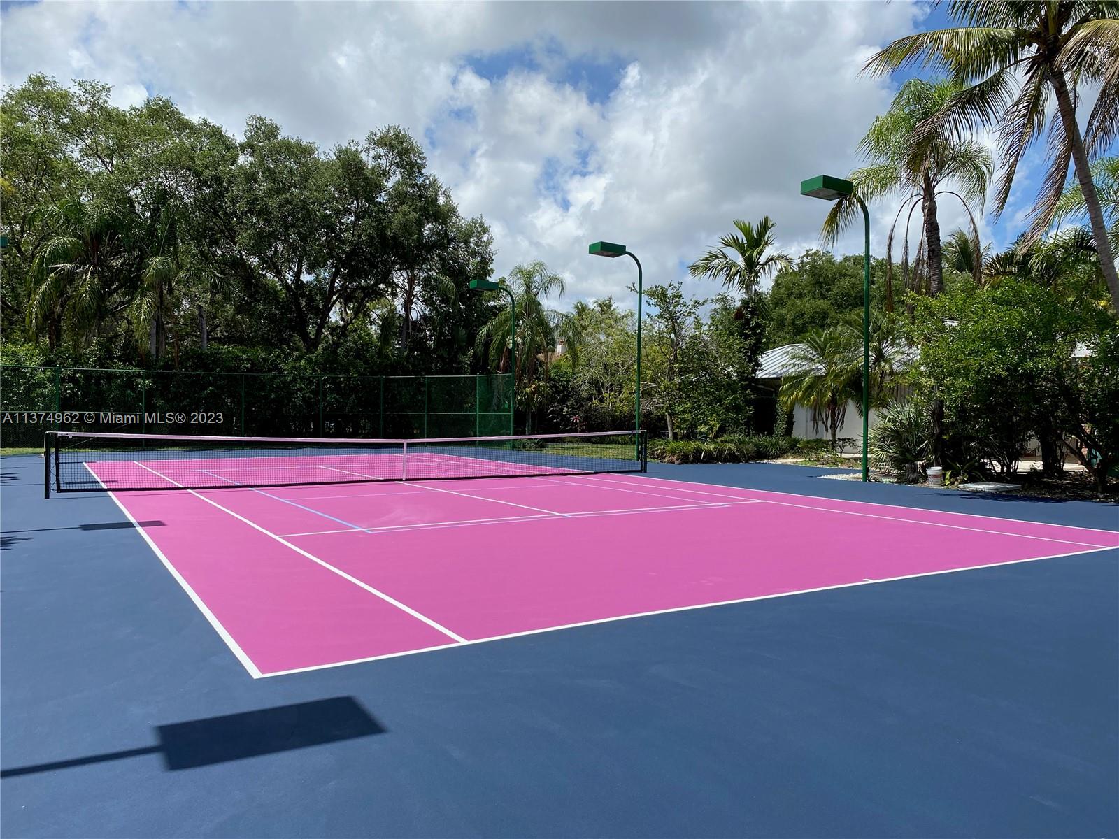 Stadium lighting and pickleball striping!