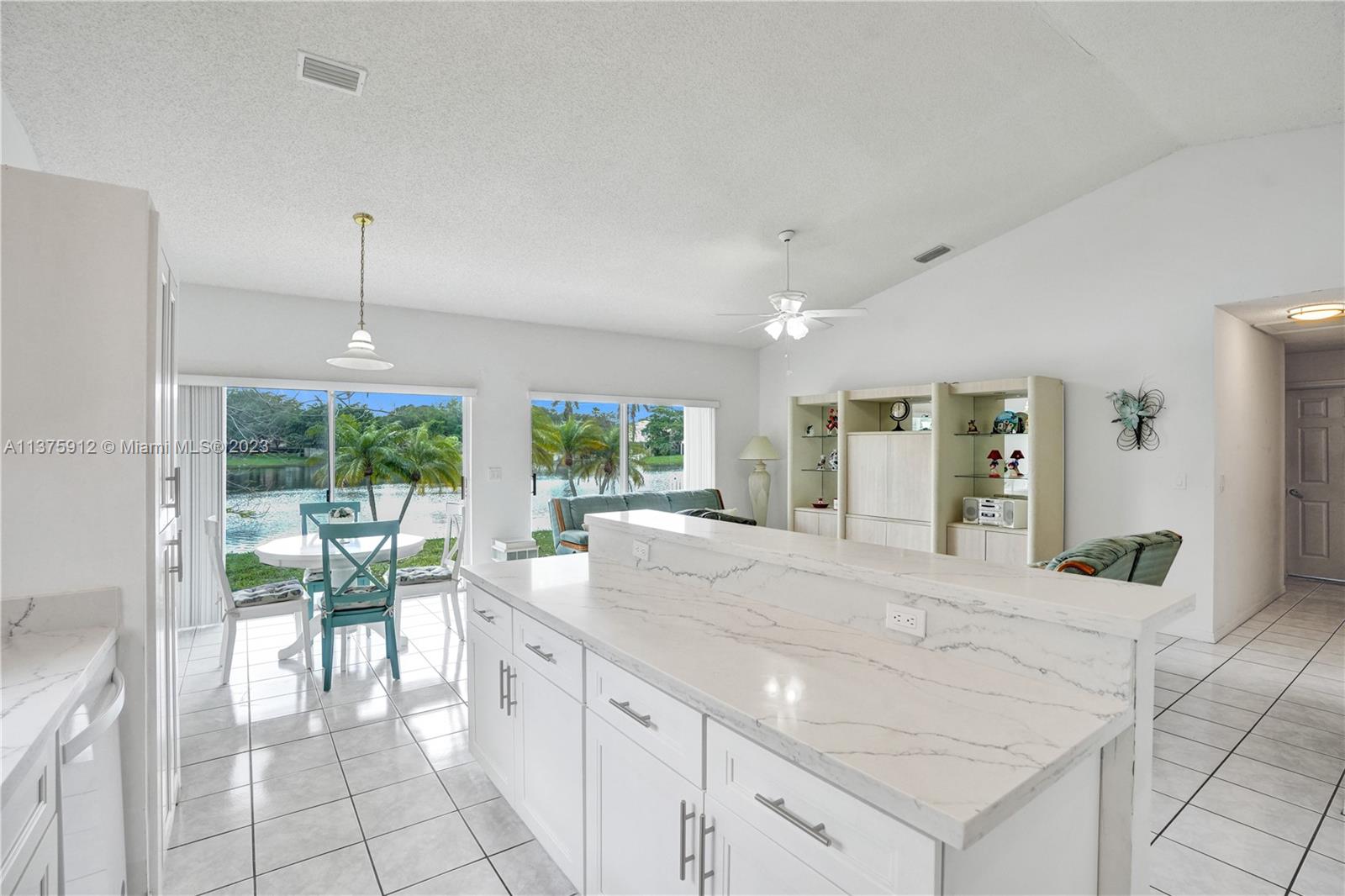 Renovated Kitchen with serene Lake view
