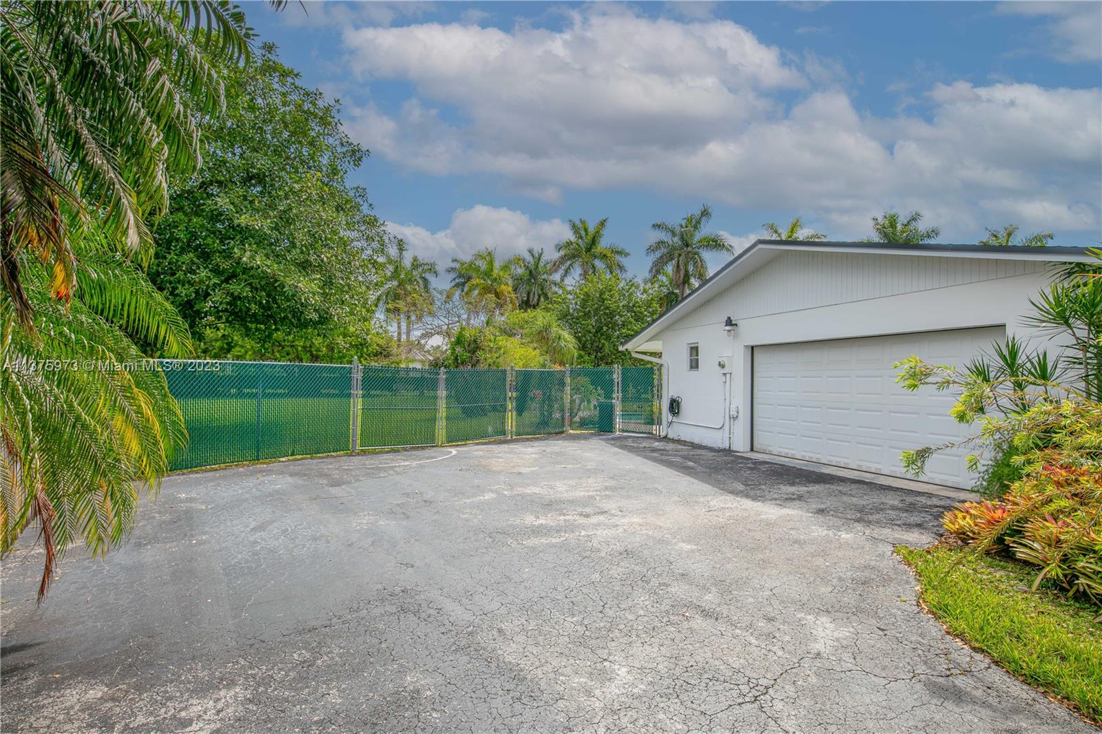 Garage/driveway.