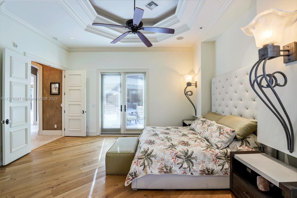 Master Bedroom French Doors to Pool and Lanai