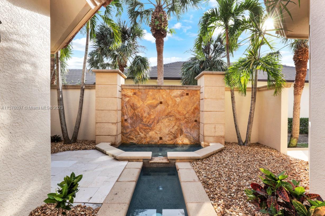 Water Feature in Courtyard off Guest Bedroom and Dining Room