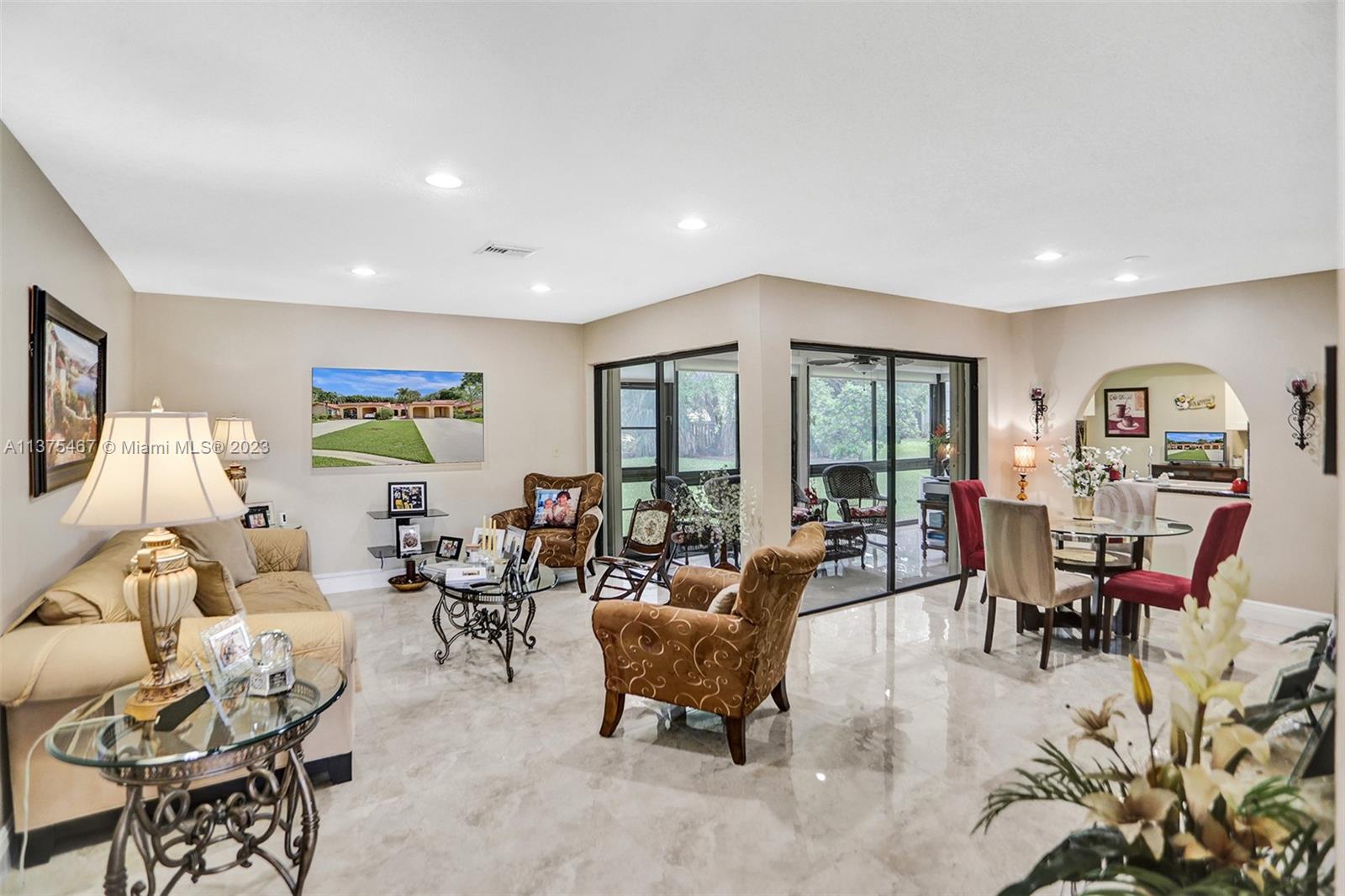 Ample Living Room & Dining Room