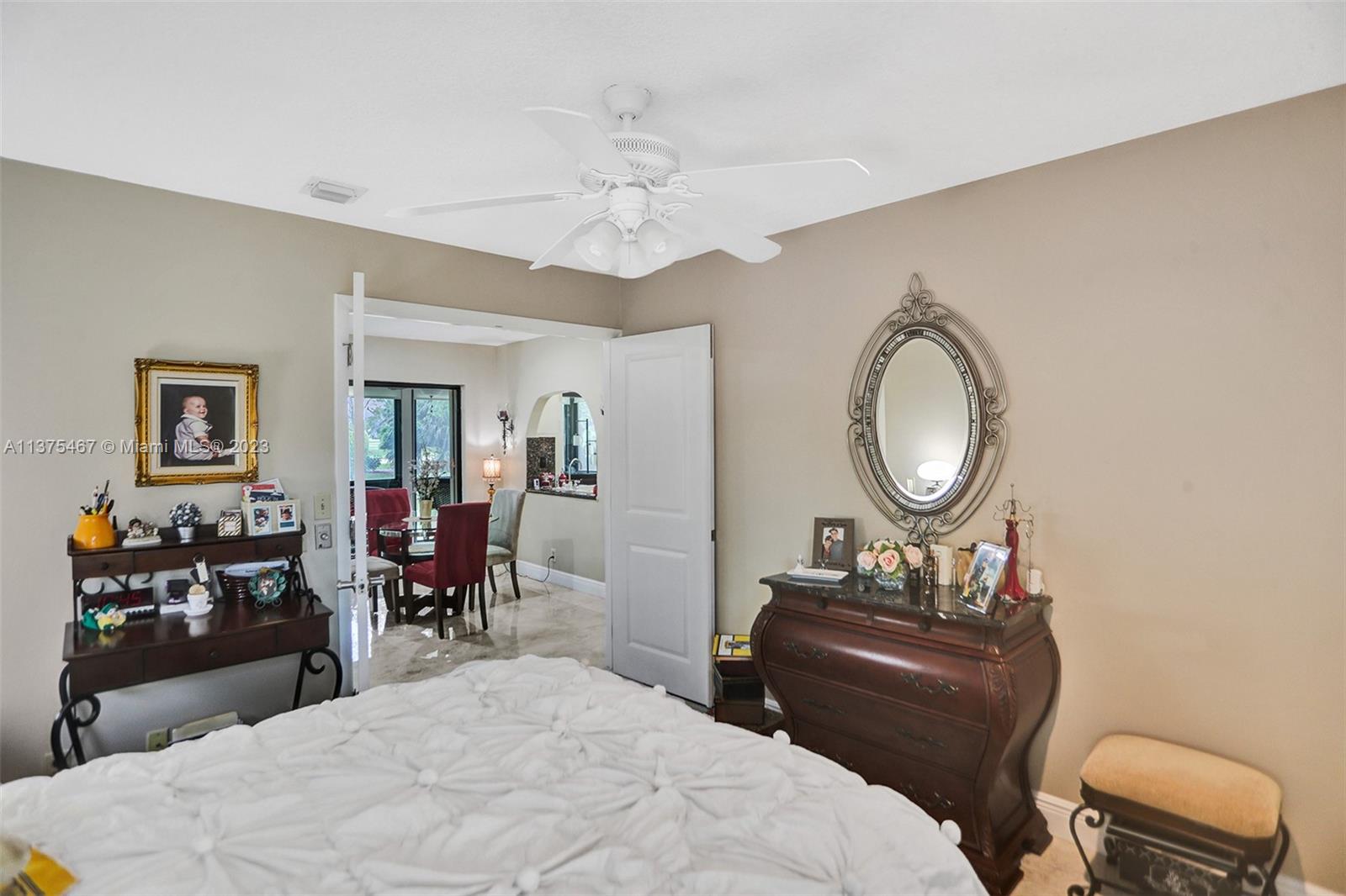 Bedroom 2 Features Double Doors