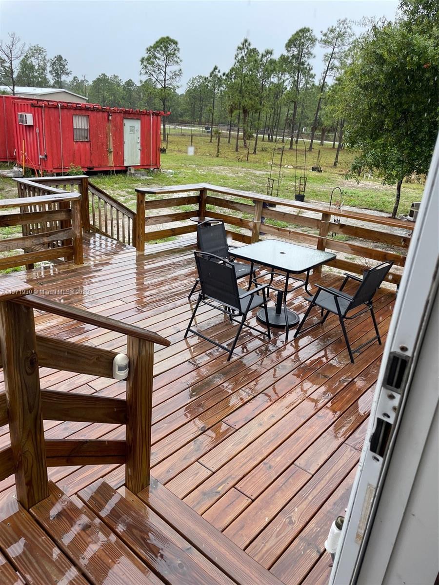 Stairs to deck