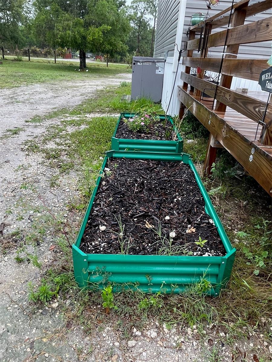 Raised flower beds