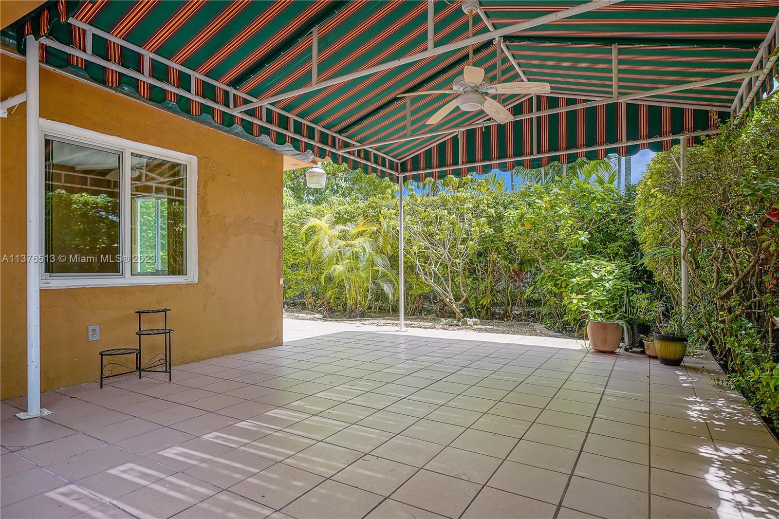 Covered patio