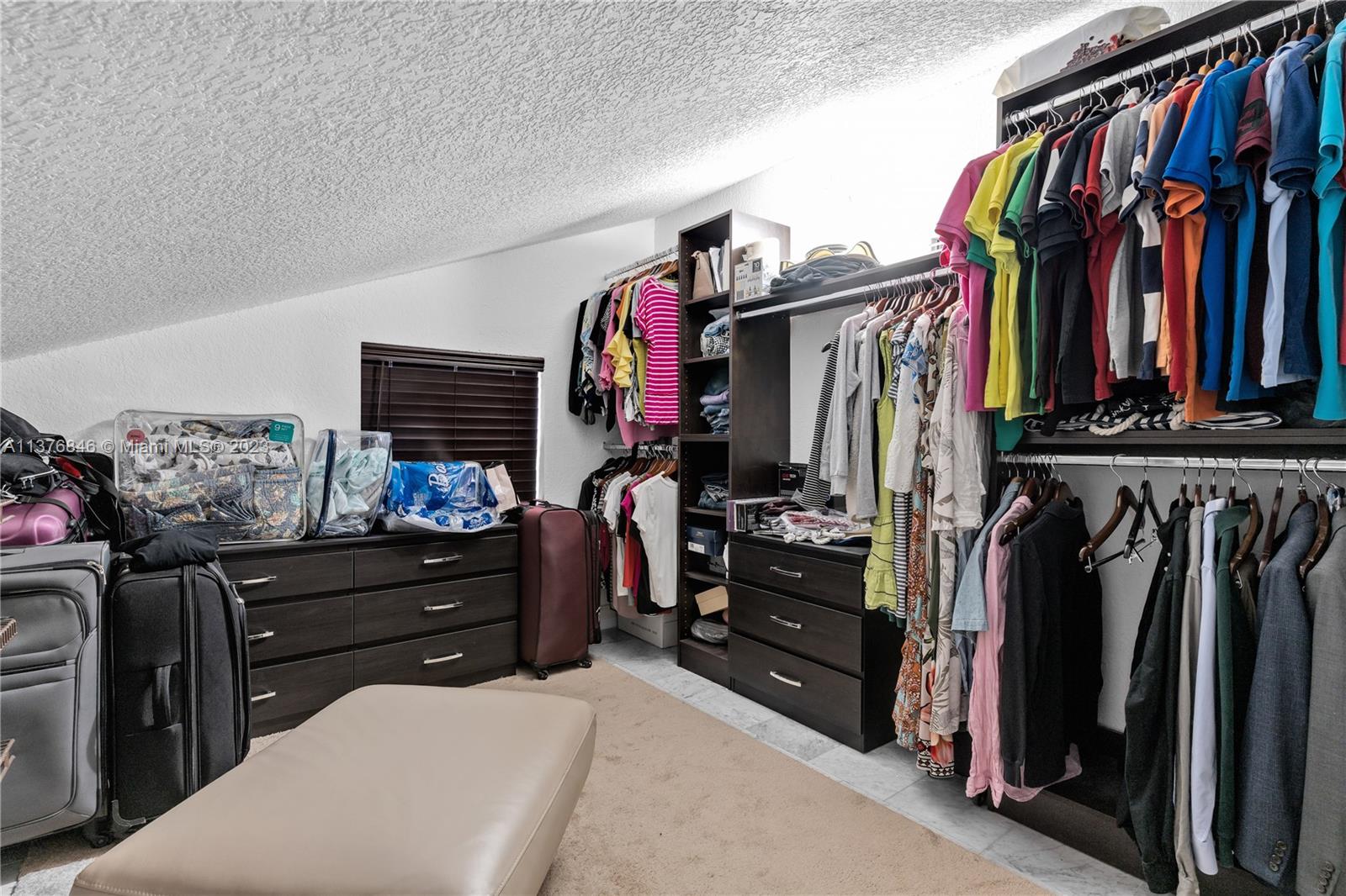 part of the attic was converted into a walking closet.