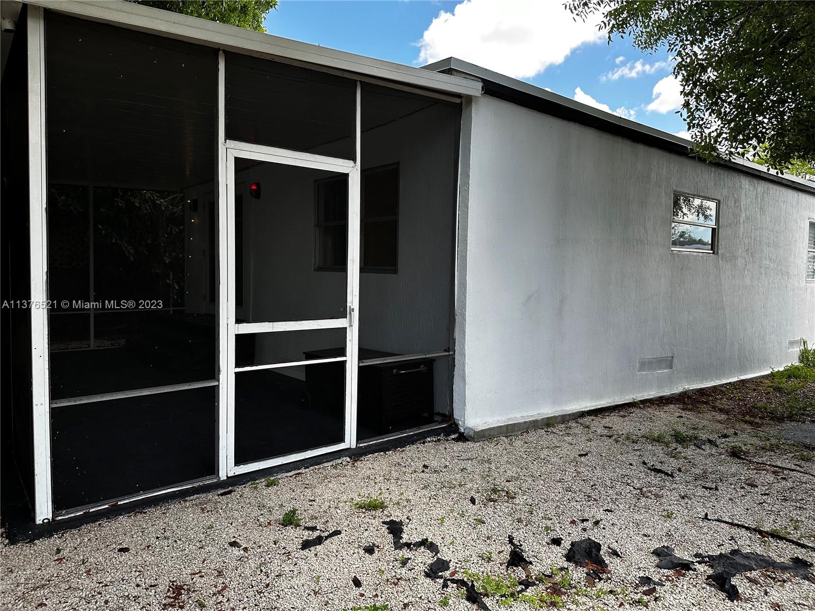 Entrance to back porch/patio for entry