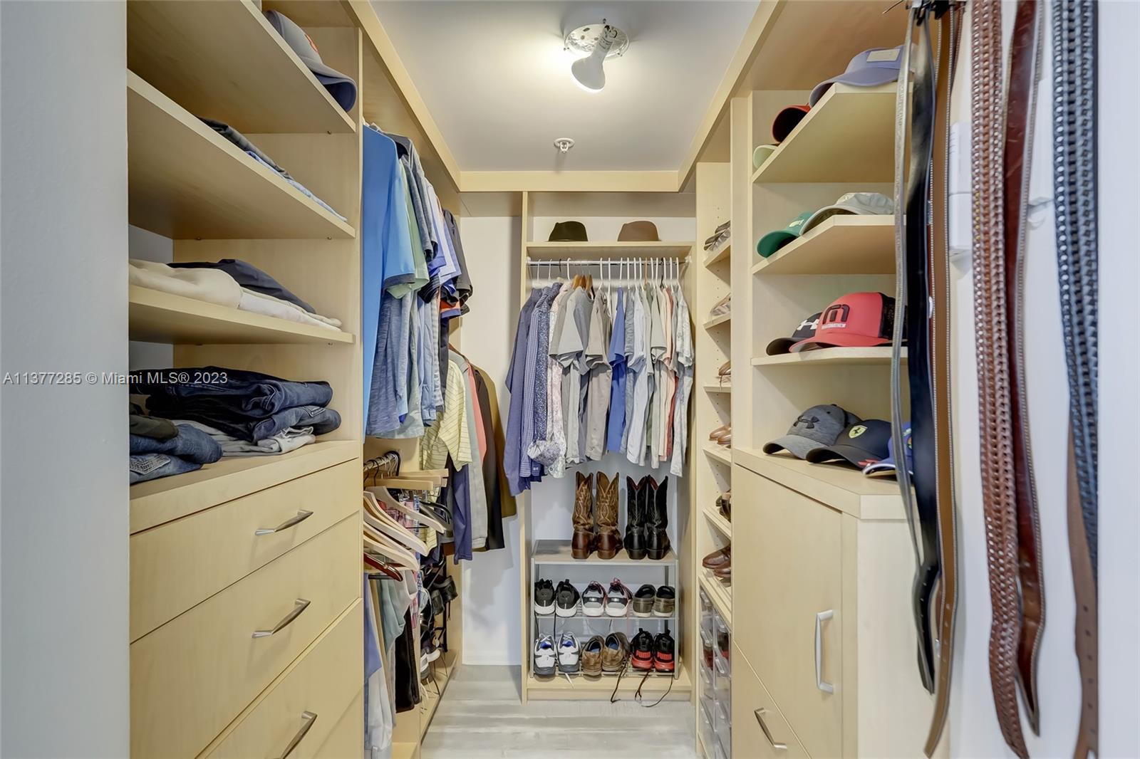 Walk in closet adjacent to primary bath