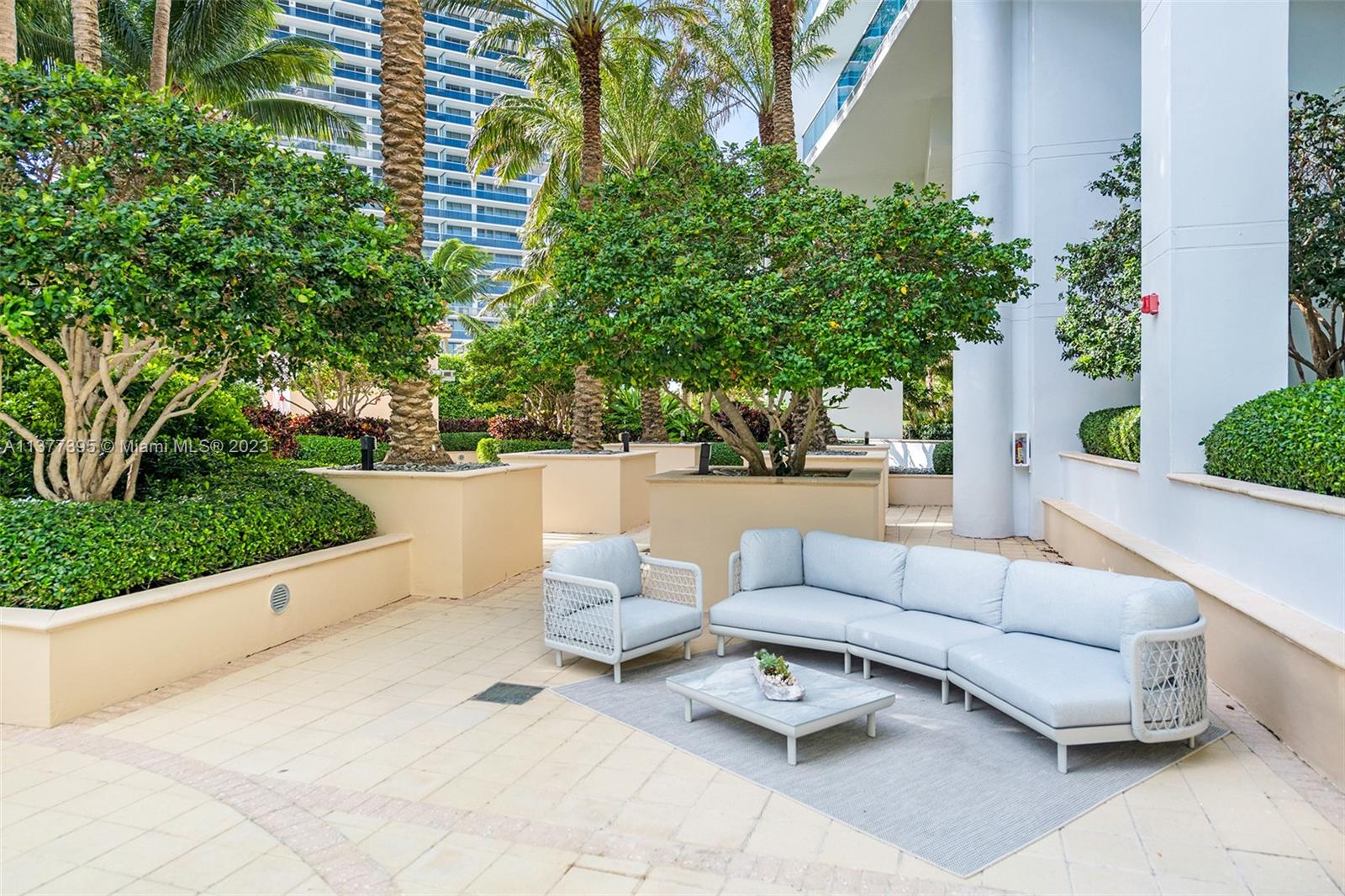 Private courtyard outdoor seating