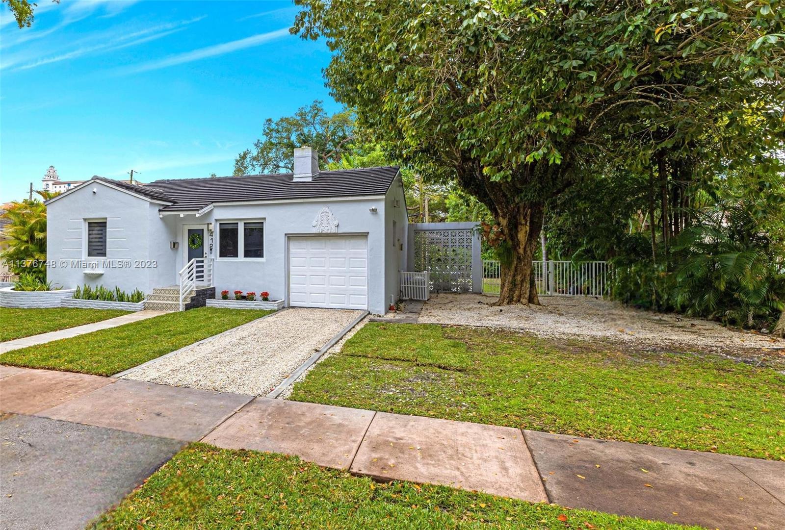 LOCATION, LOCATION, LOCATION!  Bring your toothbrush to this move-in-ready home in Coral Gables.  This quaint and cozy home is full of charm and is perfectly located within walking distance of Miracle Mile.  This home features a newer flat concrete tile roof completed in 2018, hurricane-impact windows and doors throughout, hardwood floors in all of the bedrooms and living areas, 3 fully remodeled bathrooms (with PVC plumbing) on an oversized 8,475 sq ft. lot.  Enjoy life in the city beautiful and live in the heart of it all.