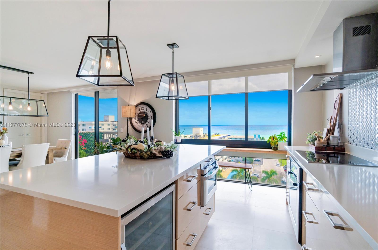 See yourself, having breakfast or working from this kitchen window counter.