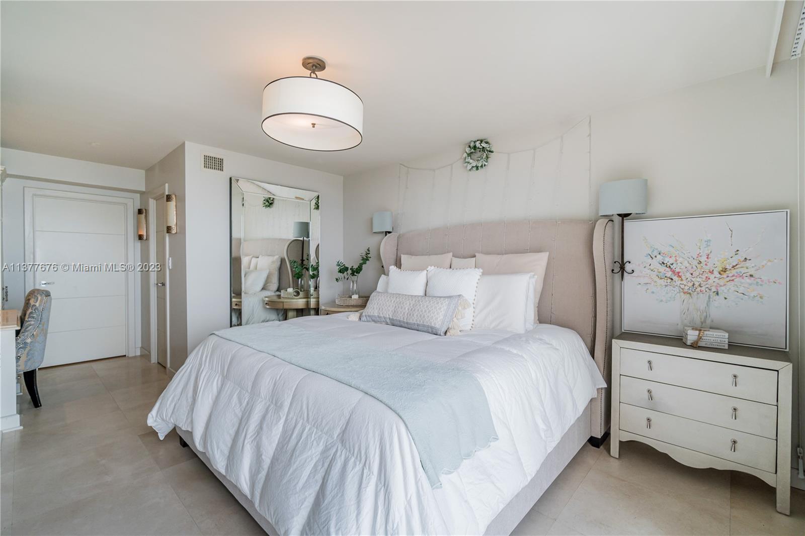 Master Bedroom features walking closet and Vanity area.