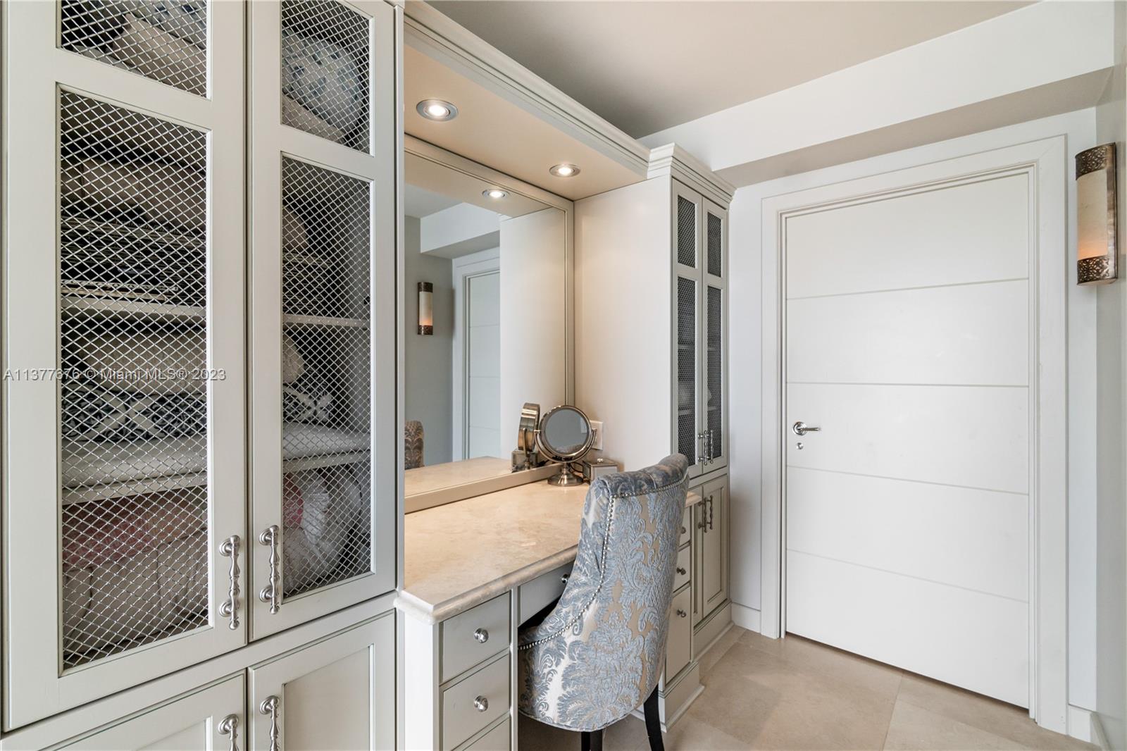 Master Bedroom features walking closet and Vanity area.