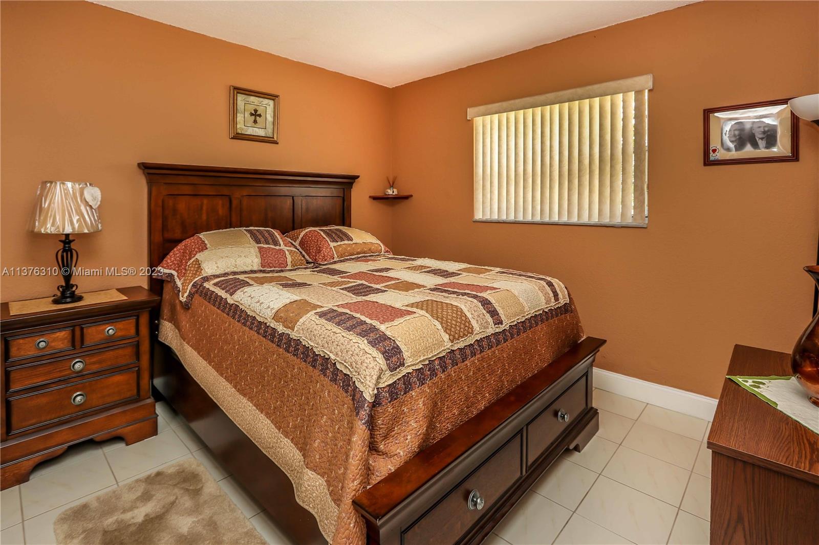 Real Wood bed comes with matching real wood nightstand