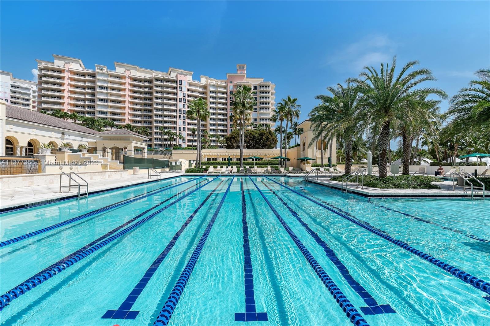 Olympic size adult pool for exercising.