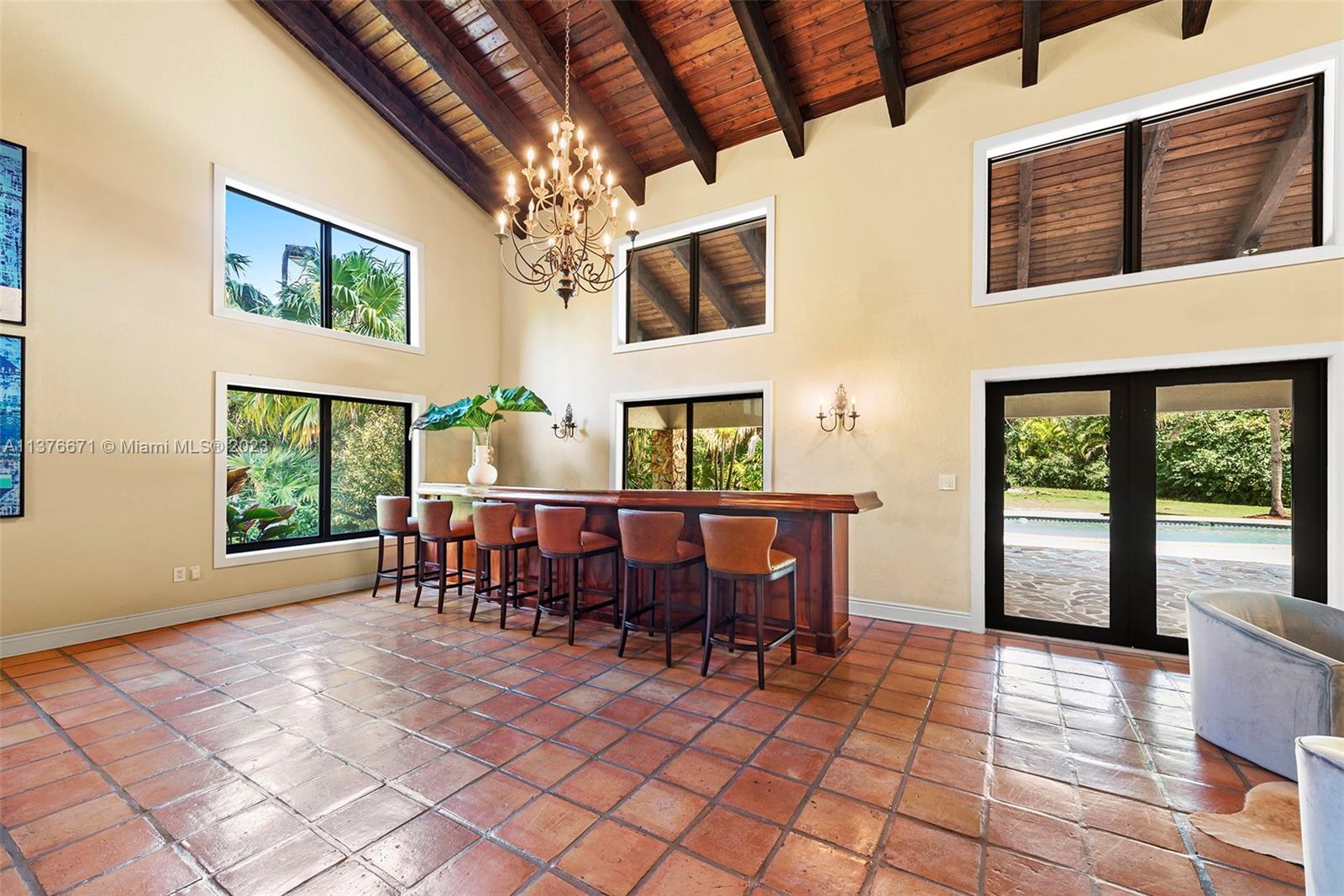 Interior Poolside Wet Bar