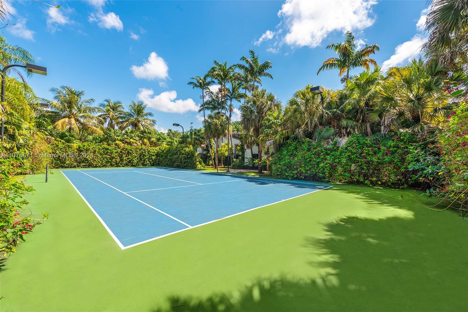 Lighted Tennis Court