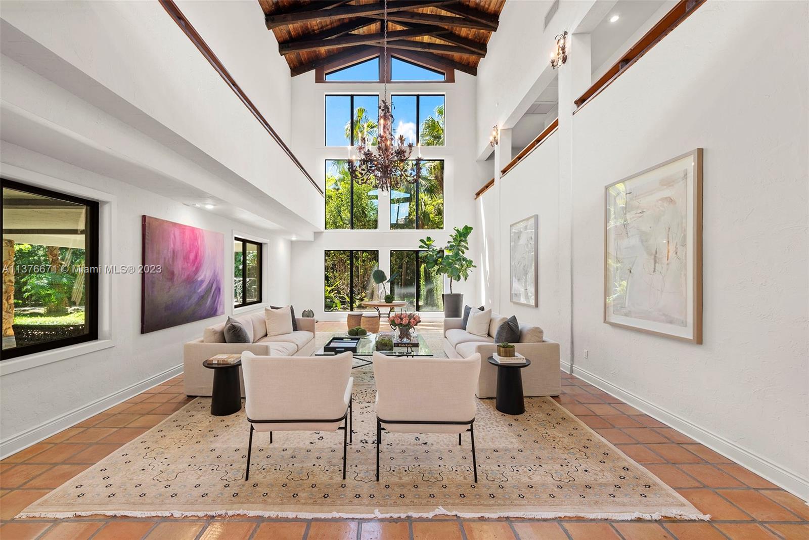 Two-Story Formal Living Room With A Million Dollar View