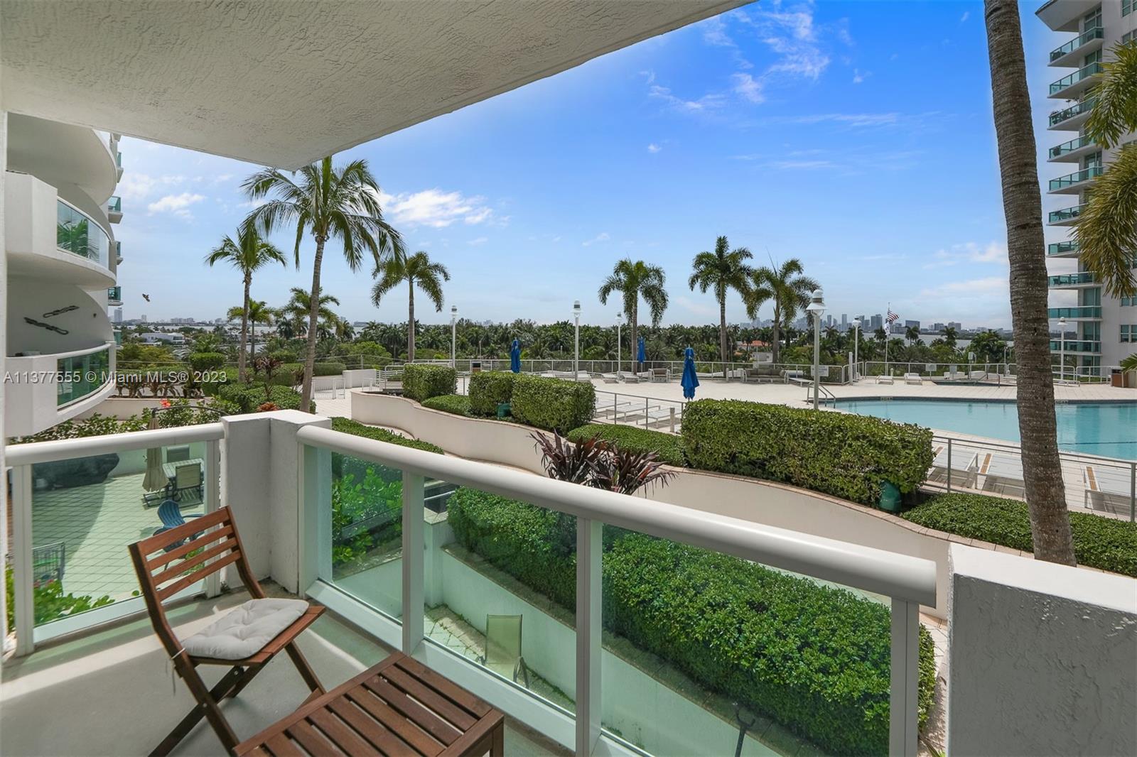 Pool and Bay Balcony Views