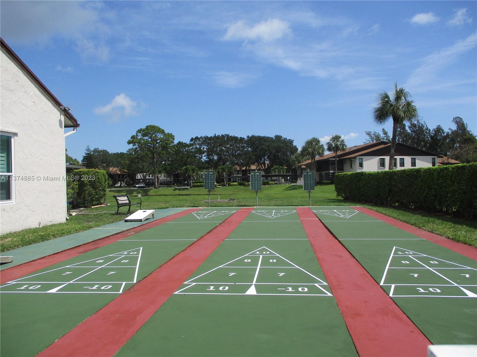 SHUFFLE BOARD BY POOL AREA