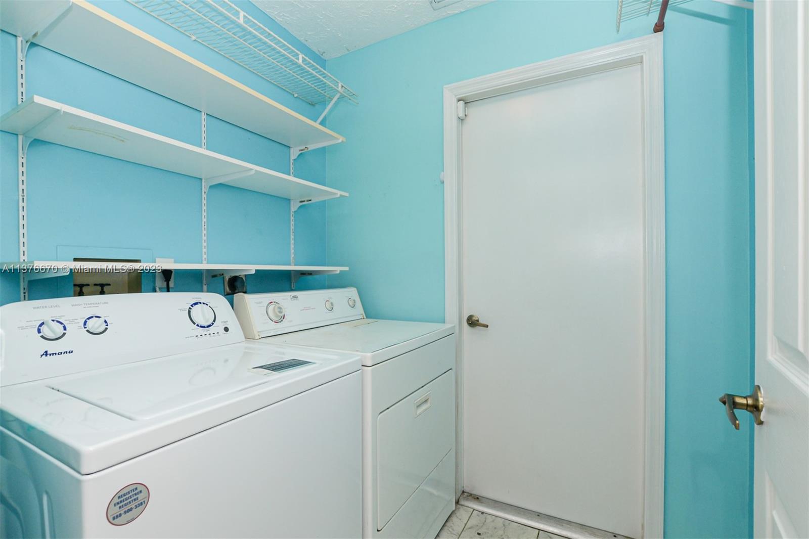 Laundry room off kitchen