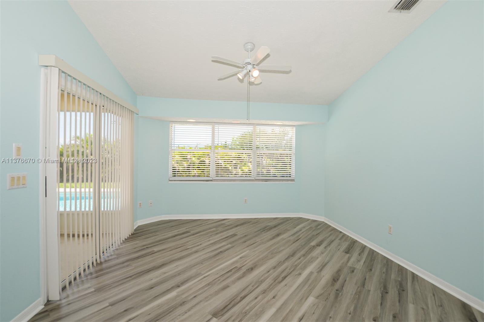 Formal Dining room or Den, new vinyl flooring