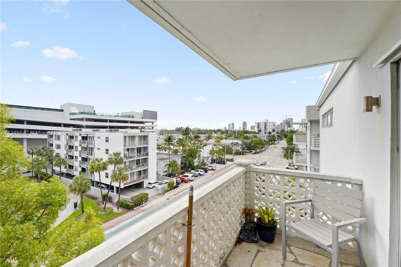 Primary balcony off of living area