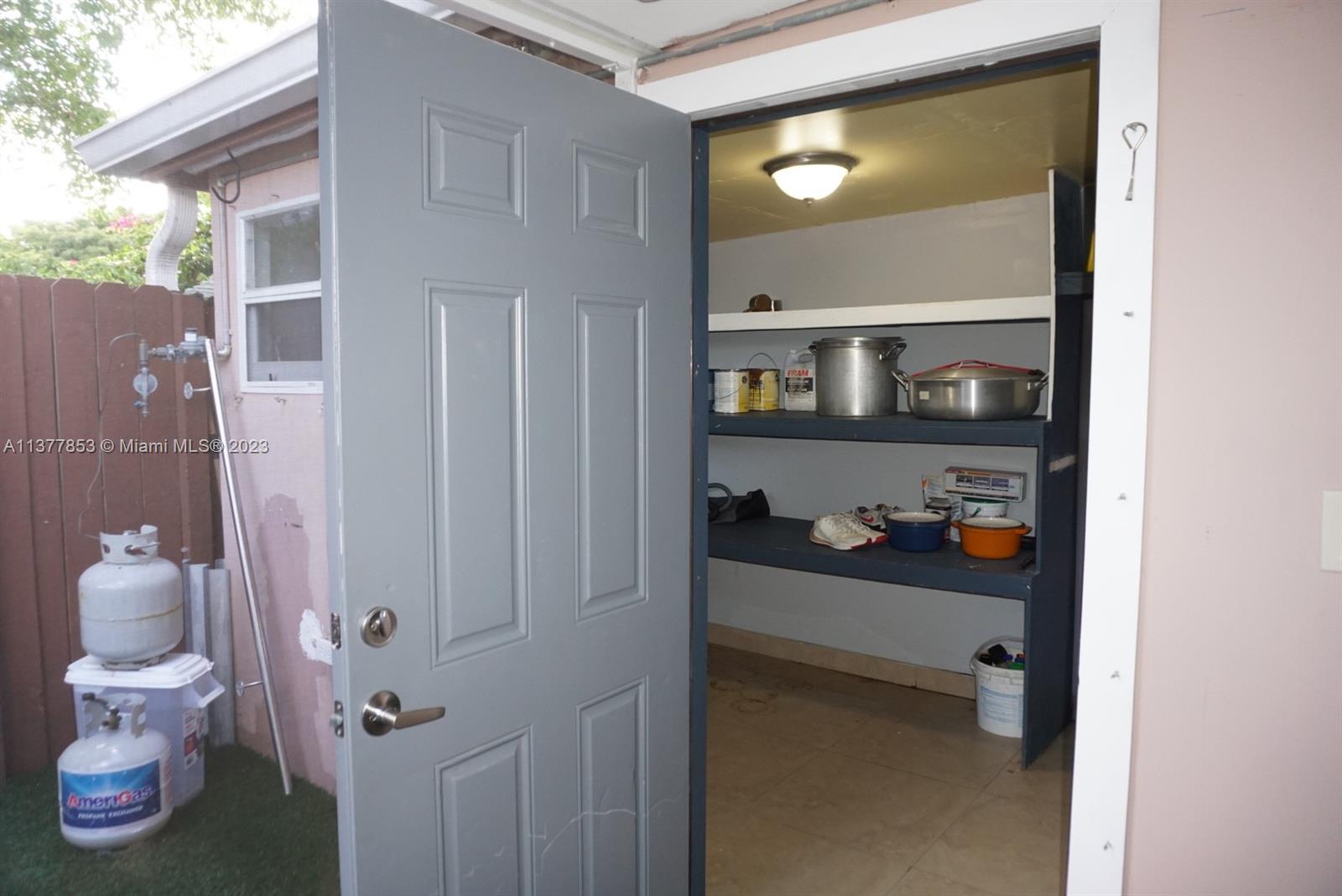 Storage room and laundry