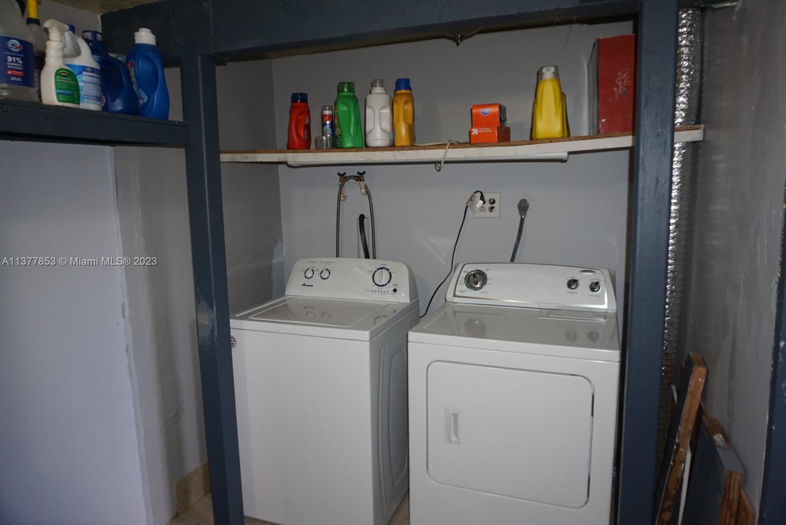 Laundry and storage room