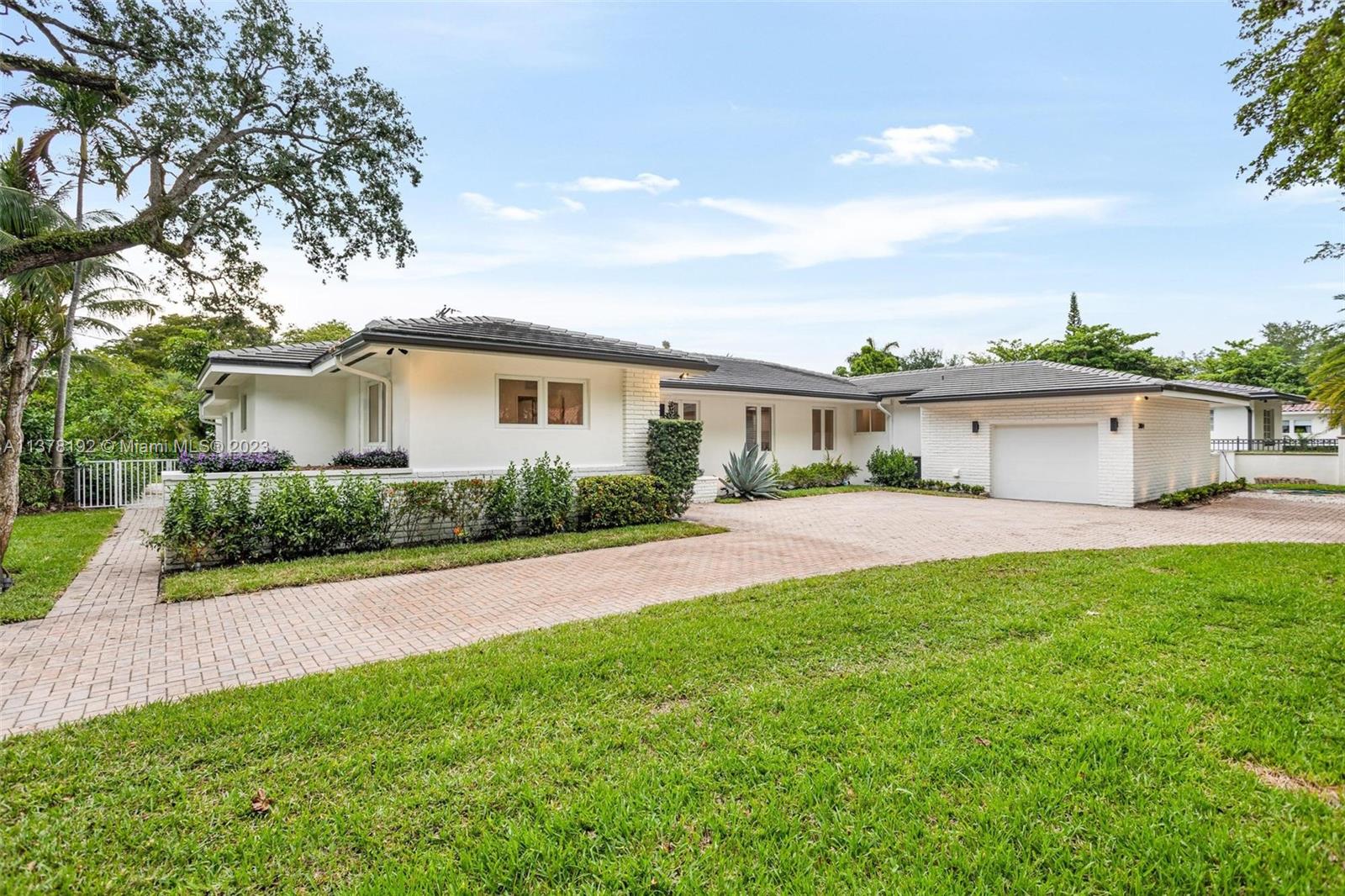 21,500 Sqft.lot in the prestigious Golden Triangle of Coral Gables should be all we need to say about this outstanding property to be worth its value, but there is so much more. This 4069 sqft. 5/5 plus office house has been remodeled from the ground up. From new structural steal beams throughout, to yellow-pine number one ceiling joists, new plumbing including drain lines, new electrical system including panels and underground FPL connection, new AC systems and ducts, new roof, impact windows and doors, new state of the art appliances, white Brazilian oak floors throughout, An 800 sqft. master suite with a magnificent shower, and a perfect split/open layout, this gem is ready to become a home.