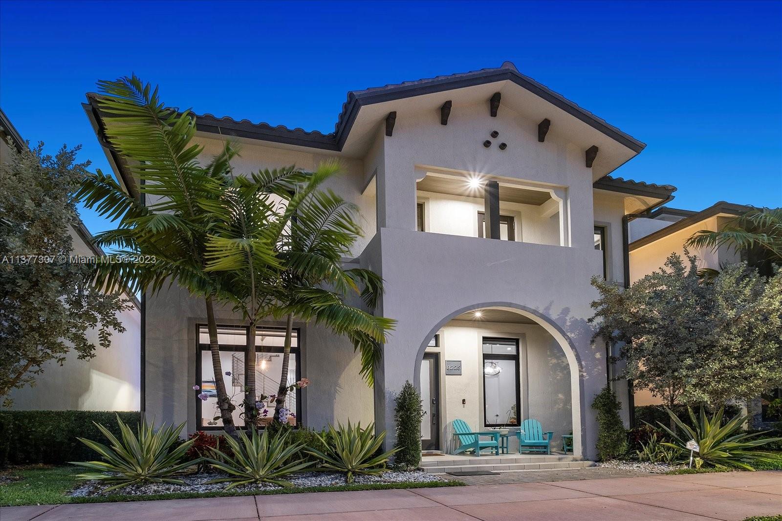 Welcome to Downtown Doral. Canarias is within the A-rated Downtown Doral Charter School district that specializes in bilingual education. You’ll be within a half mile to the heart of Downtown, CityPlace, a PGA golf course & all the community amenities. The kitchen is equipped w/Subzero appliances covered in Italkraft panels & a built-in wine fridge. The home is automated w/a 6 cameras, security w/app controlled front & garage doors. Step outside into your heated spa equipped with massage jets, gas heater, saltwater chlorinator, & all-around seating. Pool has app-controlled heating, lights, & jets. The backyard is completed w/a built in Artisan gas grill, side burner, & sink, sitting above a travertine patio w/artificial grass surrounding for minimal maintenance luxury living.