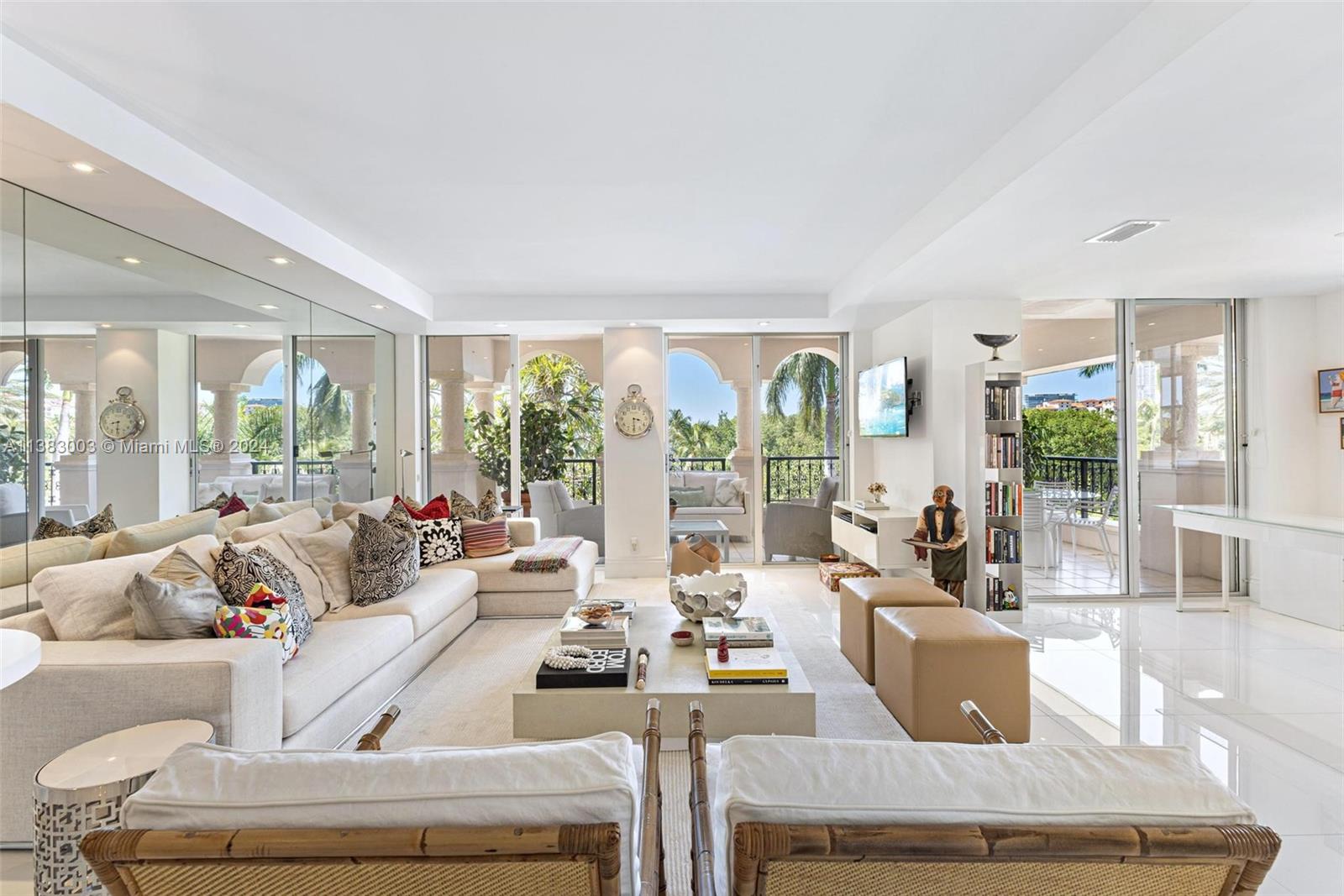 THIS STUNNING SEASIDE VILLAGE CORNER UNIT HAS BEEN BEAUTIFULLY RENOVATED TO PERFECTION. IT ENCOMPASSES 2 BEDROOMS, 2 BATHS, 1,429 SQ. FT INTERIOR, MARBLE FLOORS THROUGHOUT, AN OPEN KITCHEN WITH TOP-OF-THE-LINE APPLIANCES,  EXPANSIVE DOUBLE TERRACE PERFECT FOR ENTERTAINING AND MANY MORE FEATURES. THE PROPERTY CAN BE RENTED SHORT OR LONG-TERM. LOCATED WITHIN WALKING DISTANCE TO THE BEACH AND THE FISHER ISLAND CLUB AMENITIES. ENJOY THE FISHER ISLAND LIFESTYLE IN THIS EXCEPTIONAL OFFERING!