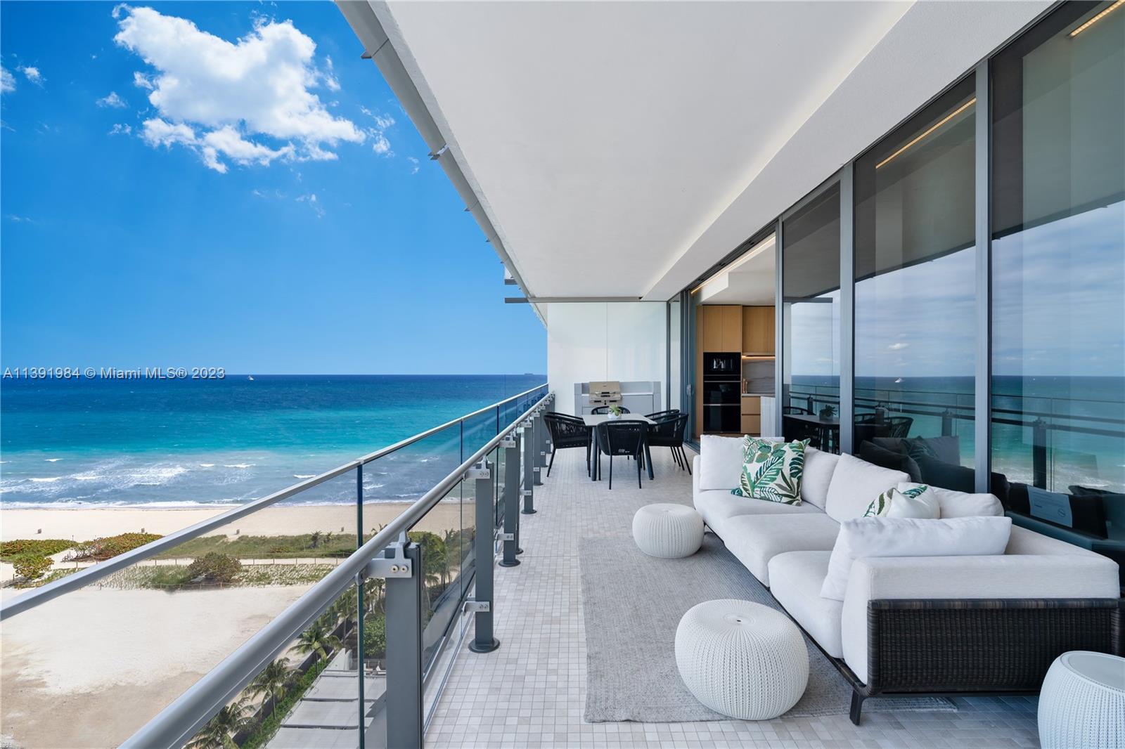 Stunning 03 line residence with ocean views in this new luxury condominium. Eighty Seven Park completed in 2020 by master architect Renzo Piano sits directly on the sands of Miami Beach. This 1 bedroom, 1.5 bath condo filled with natural lighting, wood and tile flooring, and cozy kitchen with snack bar. Open and large balcony perfect to entertain guests. Eighty Seven Park is conveniently located in North Beach, a fifteen minute drive from glamour, excitement, and energy of South Beach and Bal Harbour Shops.