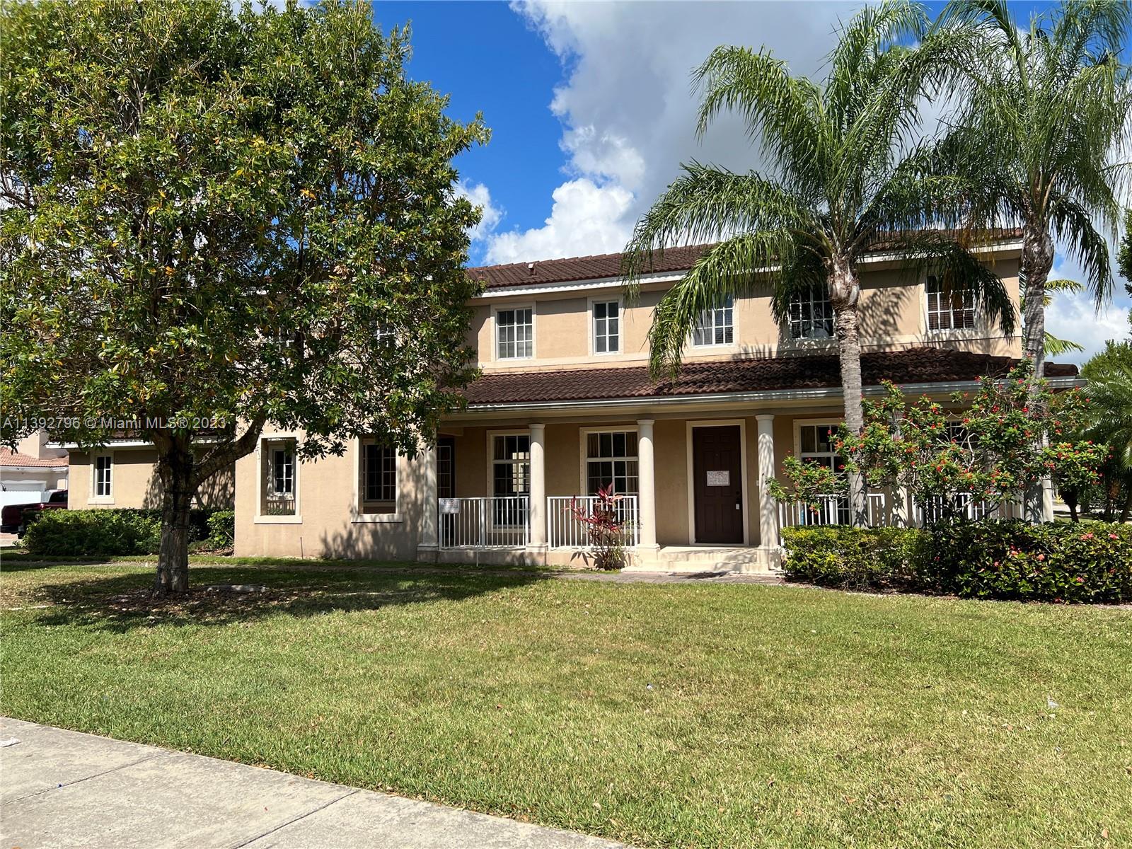 This beautiful property was just renovated and has 4 Bedroom, 2 1/2 Bathrooms, 2-Car Garage and is very spacious and freshly painted.  Contact me if you are interested right away.  This corner unit has a large front yard w/a long ranch-style covered porch area. The foyer entry has a 180 degree view of the living, staircase and family room areas. All the many windows provide excellent lighting. The actual total area under roof is 3642 sqft as per tax roll, so if you want a spacious home in perfect condition, this is it. All the bedrooms are upstairs. The master has a huge closet, double sinks, roman tub and separate shower. Find the YouTube video with A11392796.  *** Equal Housing Opportunity *** No pets permitted ***