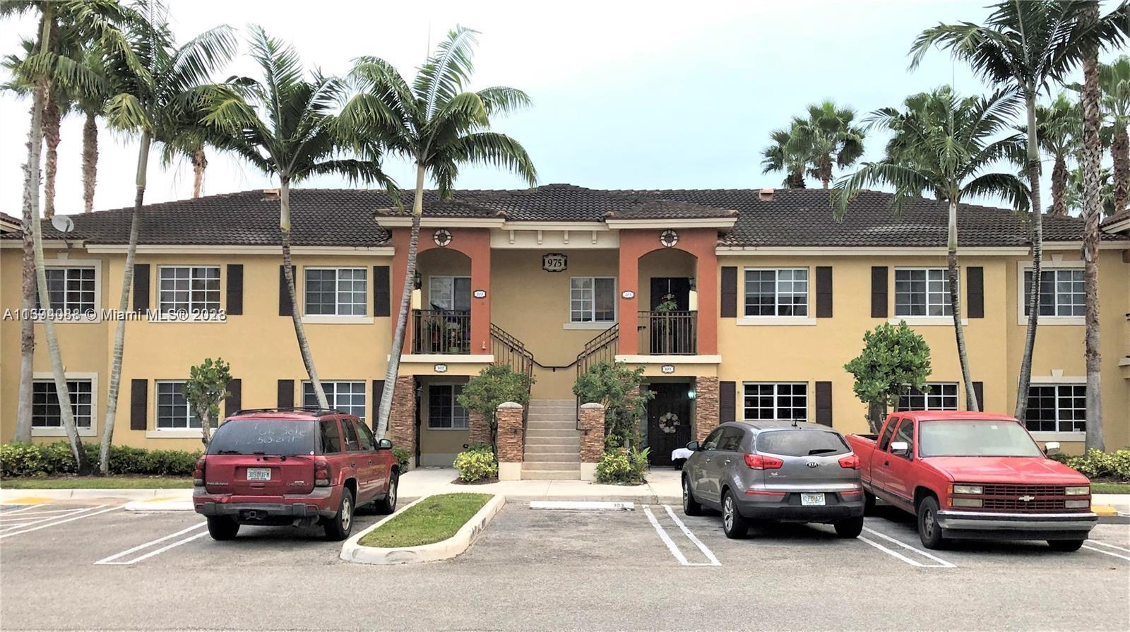 Updated 2 bed 2 bath condo unit located on 2nd floor, features granite kitchen counter top, washer and dryer inside the unit, lake view, located conveniently near Baptist Hospital, schools, supermarkets, restaurants and Florida Turnpike. Community is gated, has a exercise room fully equipped, community pool with jacuzzi, playground area, community kitchen area for BBQ.