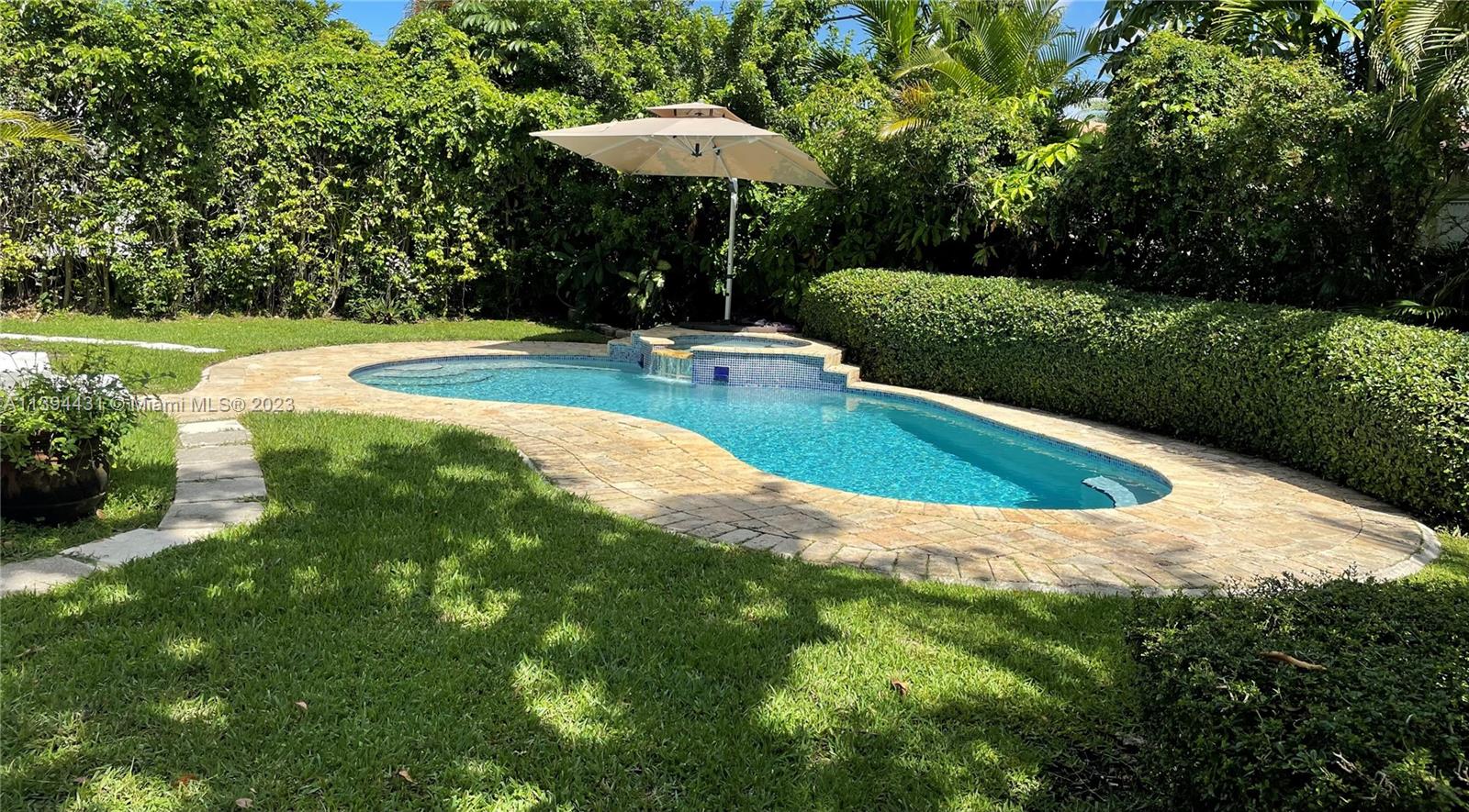 Gorgeous pool home in Coral Gables near Miracle Mile, airport, pharmacies and supermarkets. Recently remodeled this home features modern kitchen with stainless steel appliances and granite countertops, modern remodeled bathroom, 3 spacious bedrooms and a Florida room. Hard wood flooring throughout the home. Laundry and storage rooms. This home can be rented furnished for $7,000 a month. Landscape and pool maintenance included with rent. Comfortable, practical and quiet. This house will make you fell at home immediately.