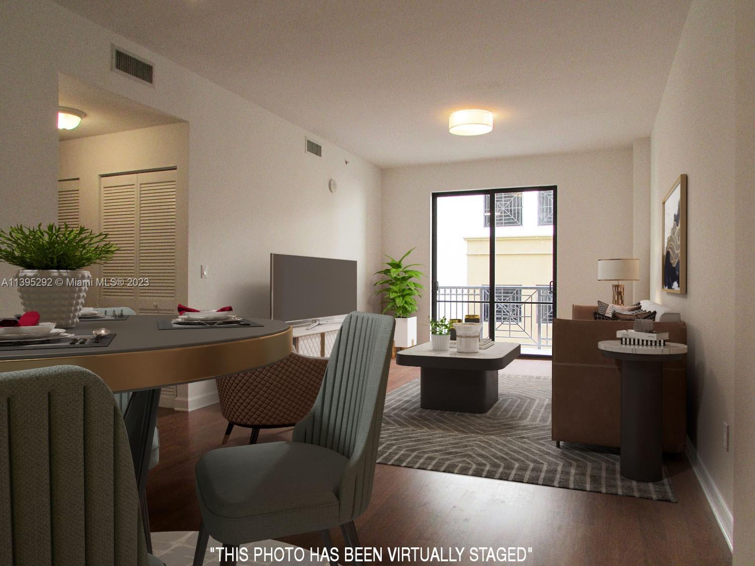 Virtual Staged Dining Living