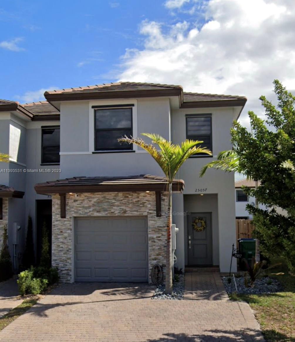 Come check out this new 3/2.5 Townhouse built in 2019 located in Campo Bello. On the first level you will find, the kitchen, living room, dining room, half bathroom and a large patio with a terrace that was added to the property. Second level offers offers full washer and dryer, 3 bedrooms and 2 bath. Carpet was removed and replaced with vinyl flooring throughout including the stairs. Zebra blinds were also installed in the home and kitchen was upgraded to quartz countertops with bright white cabinets. Great location, close to shopping centers restaurants and more. Located close to Florida's Turnpike and US-1, 5 mins from Black Pointe Park and Marina.