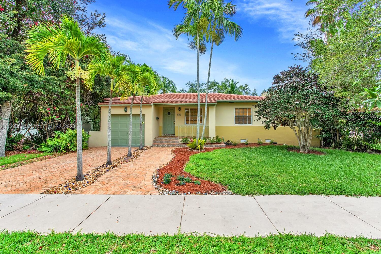 This delightful residence is situated in the heart of Coral Gables, offering proximity to Miracle Mile, The Plaza, and Downtown Coral Gables. This home boasts two bedrooms, one bathroom, and a one-car garage. The kitchen has been tastefully updated with granite countertops and stainless steel appliances. The original hardwood floors add to the charm of the property. Outside, the backyard features a gazebo, perfect for hosting gatherings. Don't let this fantastic rental opportunity in Coral Gables slip away!