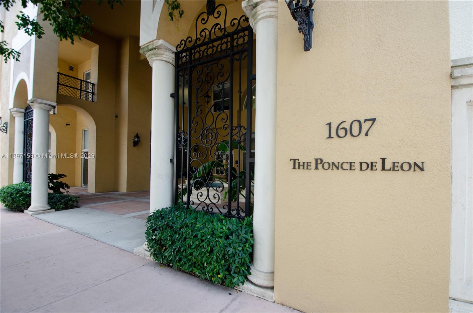 Luxury Mediterranean Building in the heart of Coral Gables, very close to Miracle Miles and Merrick Park. Corner unit with private elevator access direct to the unit / 2 Bedrooms / 2 Bathrooms / Master bathroom has a Jacuzzi. Marble floors, granite counter tops, stainless steel appliance, high ceilings, one assigned parking space. Amenities include pool deck, sauna, and exercise room, secured lobby. Spectacular view to Downtown Miami and Brickell Skyline. Property is also available for lease partial furniture.