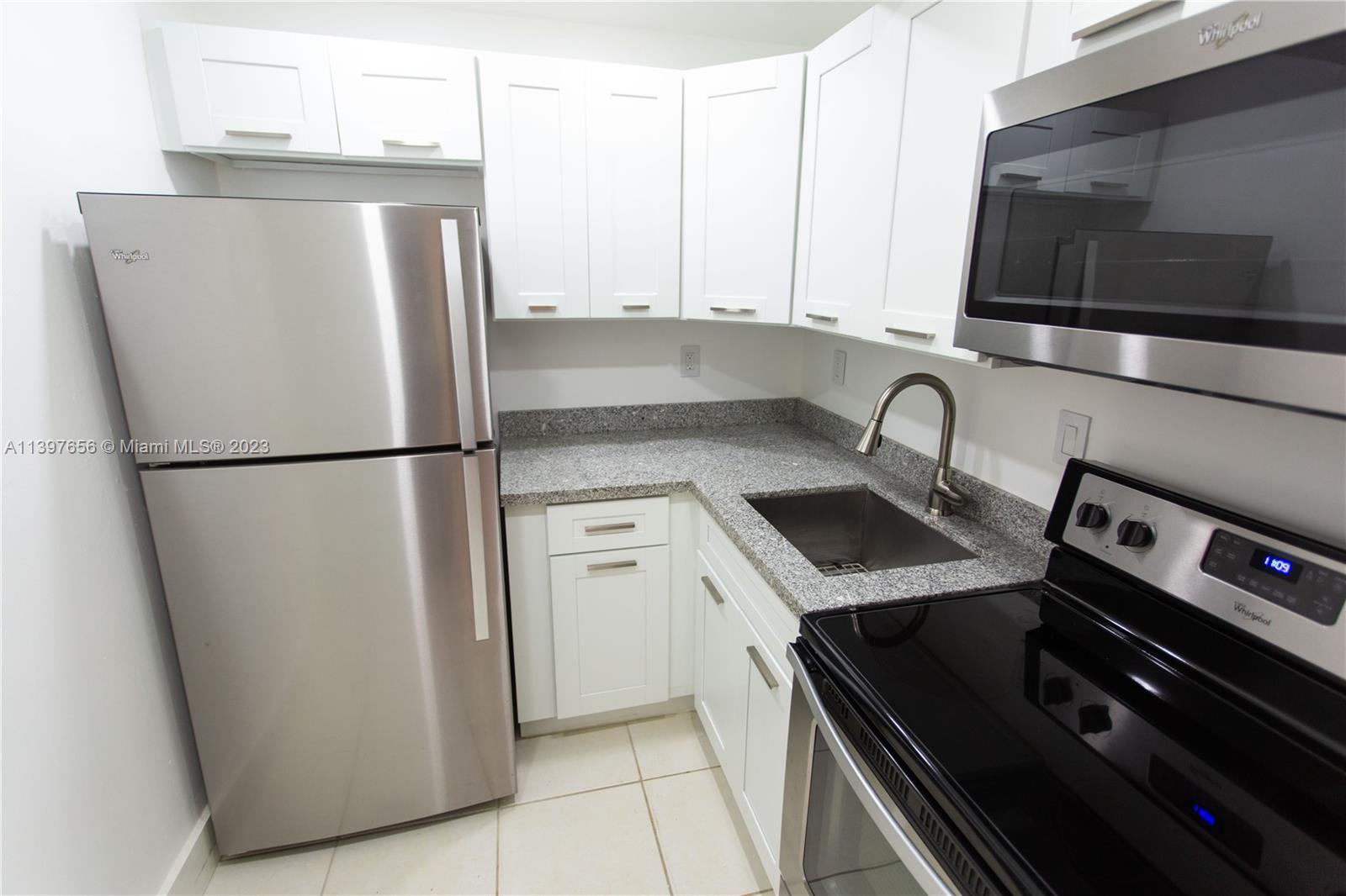 1 bedroom condo in gated Monterey Gardens of Pinecrest!. Quiet, secured community with a beautiful pool. 1st floor corner unit with impact windows, kitchen with granite countertops and stainless steel appliances, renovated bathroom, tile floors throughout, walk-in closet and central A/C. Well maintained gated community, laundry facilities and lush gardens. Only (1) one vehicle per unit. Great location, East of US1 right across from the Dadeland North Metrorail station, takes you to UM, Baptist Hospital, Larking Hospital, Downtown etc... Just walk across the street to Metrorail, Target, restaurants and many other business. Close proximity to Dadeland Mall.
Unit available June 20, 2023.