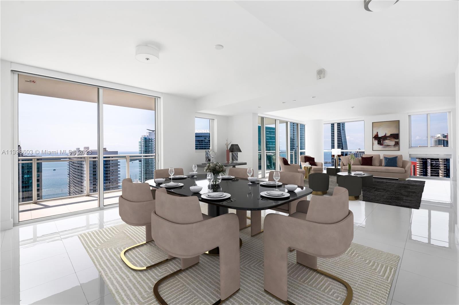 Step into luxury living at The Bond on Brickell with this exquisite combined 3900 and 3901 unit on the 39th floor. With 2,770 square feet, 4 bedrooms, 4 full bathrooms, and 1 half bathroom, this residence offers an abundance of space and comfort.
Enjoy a seamless open floor plan that effortlessly connects the living, dining, and kitchen areas. Floor-to-ceiling windows provide breathtaking views of the Miami skyline. 
Residents of The Bond on Brickell have access to exclusive amenities, including a state-of-the-art fitness center, a stunning pool deck, and a business center. The prime location in the vibrant Brickell neighborhood provides easy access to fine dining, upscale shopping, and vibrant nightlife.
Don't miss the opportunity to own this exceptional unit at The Bond on Brickell.